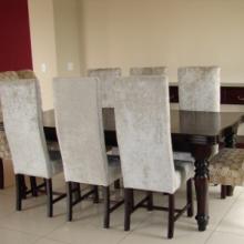 STADLER TABLE WINGBACK & VENICE DINING CHAIRS