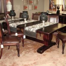 CATALAN TABLE & VALENTINO DINING CHAIRS