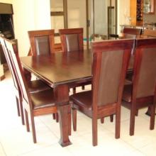 SQUARE TABLE & JENNY DINING CHAIRS (2)