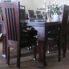 TRIPLE BULLNOSE (Cascading) TABLE (Square Leg) & NICOLISE DINING CHAIRS
