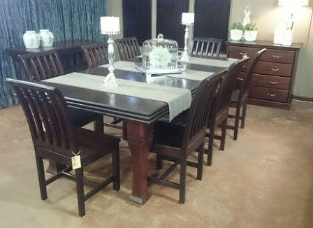 TRIPLE-BULLNOSE-Cascading-TABLE-Square-Leg-NOLTE-DINING-CHAIRS