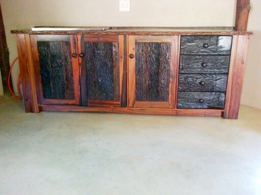 Kitchen Cabinet Sleeper 3 Door (Rough Panel) 