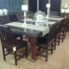 TRIPLE-BULLNOSE-Cascading-TABLE-Square-Leg-NOLTE-DINING-CHAIRS