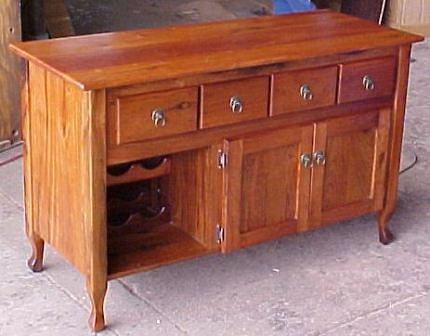 TEAK-SERVER-WINERACK