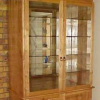BOOKCASE-OAK-Glass-Doors