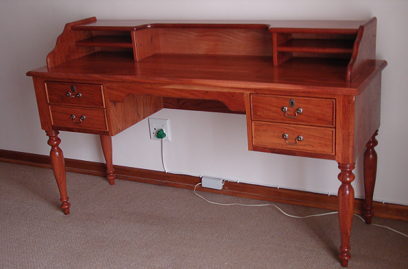 WRITING-TABLE-TURNED-LEG-Teak